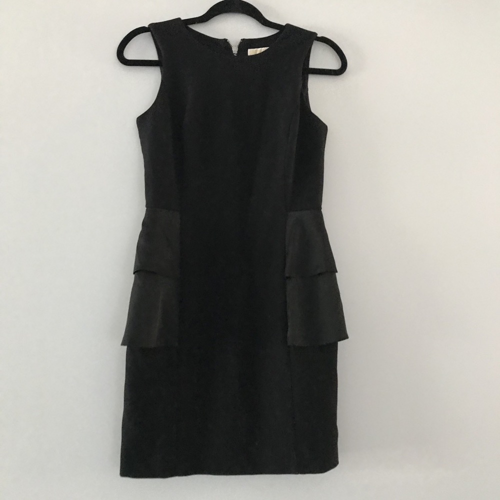 MICHAEL Michael Kors black peplum dress